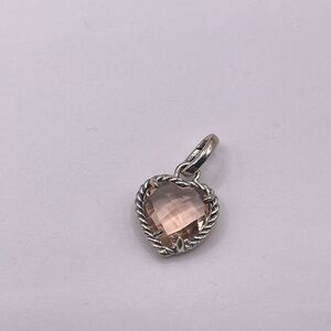 David Yurman Morganite Heart Pendant